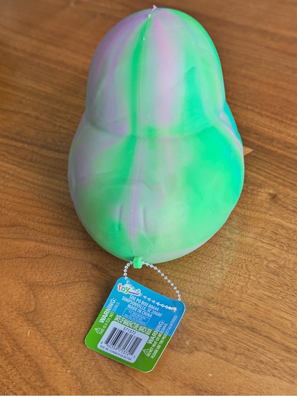 Sunny Days Squeezy Jumbo Tie Dye Squishy Duck Stress Toy Sensory Fidget NWT - Picture 5 of 9